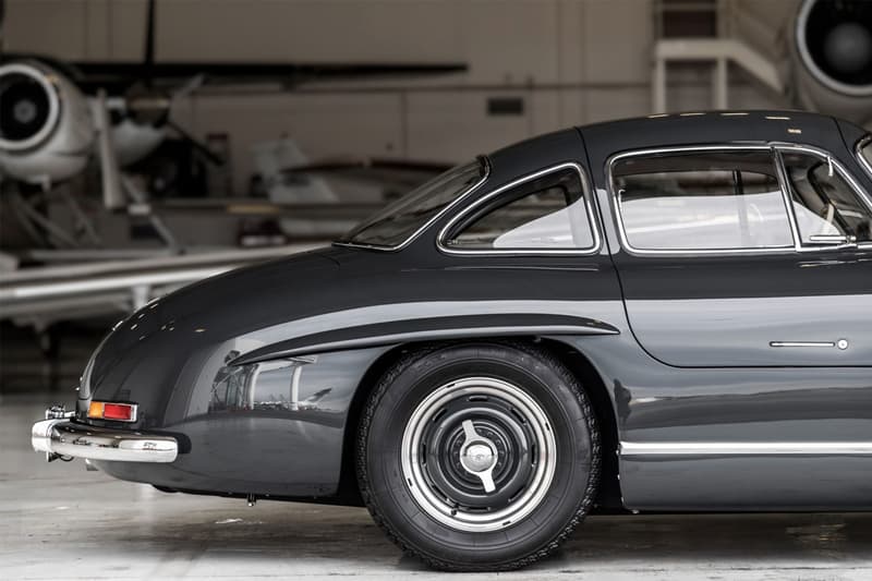 1956 Mercedes-Benz 300SL Gullwing Bring A Trailer Auction Listing Classic Sports Car Vintage Restoration $1.35 Million USD Sale "Graphite Gray" Coupe Merc'