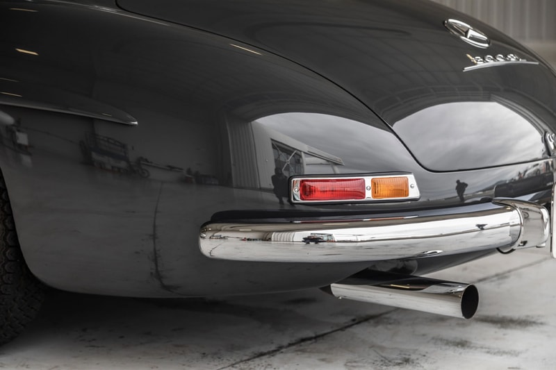 1956 Mercedes-Benz 300SL Gullwing Bring A Trailer Auction Listing Classic Sports Car Vintage Restoration $1.35 Million USD Sale "Graphite Gray" Coupe Merc' 
