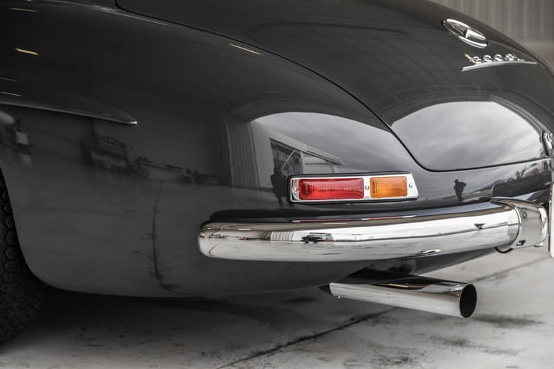 1956 Mercedes-Benz 300SL Gullwing Bring A Trailer Auction Listing Classic Sports Car Vintage Restoration $1.35 Million USD Sale "Graphite Gray" Coupe Merc'