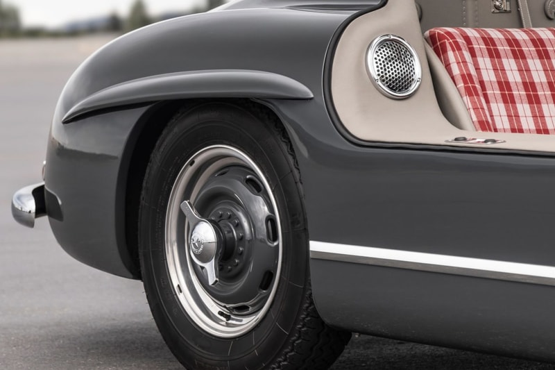 1956 Mercedes-Benz 300SL Gullwing Bring A Trailer Auction Listing Classic Sports Car Vintage Restoration $1.35 Million USD Sale "Graphite Gray" Coupe Merc' 