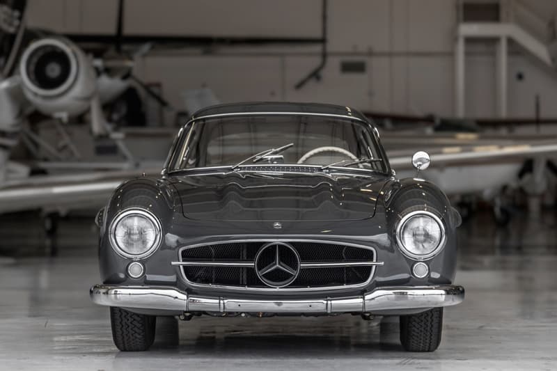 1956 Mercedes-Benz 300SL Gullwing Bring A Trailer Auction Listing Classic Sports Car Vintage Restoration $1.35 Million USD Sale "Graphite Gray" Coupe Merc'
