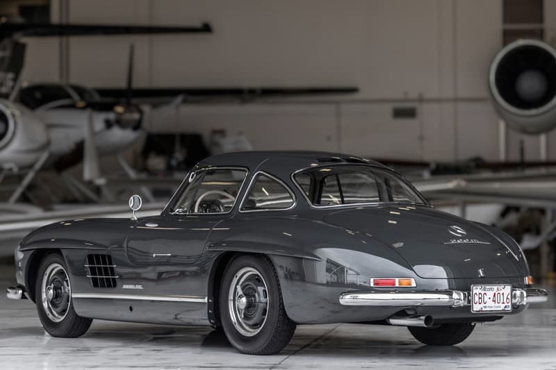1956 Mercedes-Benz 300SL Gullwing Bring A Trailer Auction Listing Classic Sports Car Vintage Restoration $1.35 Million USD Sale "Graphite Gray" Coupe Merc'
