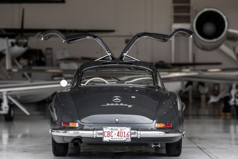 1956 Mercedes-Benz 300SL Gullwing Bring A Trailer Auction Listing Classic Sports Car Vintage Restoration $1.35 Million USD Sale "Graphite Gray" Coupe Merc'