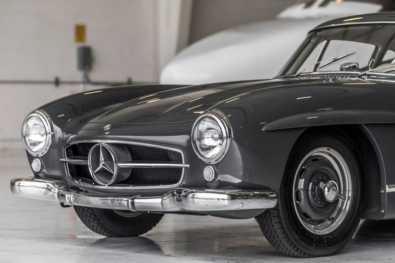 1956 Mercedes-Benz 300SL Gullwing Bring A Trailer Auction Listing Classic Sports Car Vintage Restoration $1.35 Million USD Sale "Graphite Gray" Coupe Merc' 
