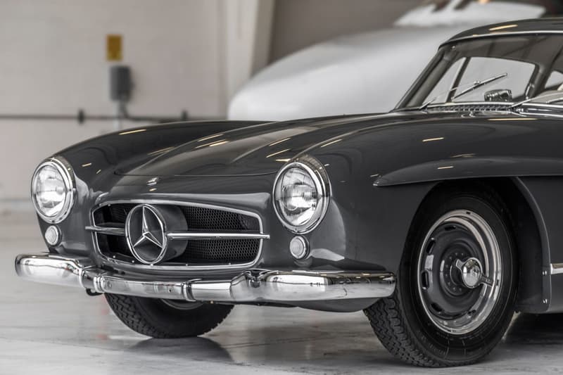 1956 Mercedes-Benz 300SL Gullwing Bring A Trailer Auction Listing Classic Sports Car Vintage Restoration $1.35 Million USD Sale "Graphite Gray" Coupe Merc'