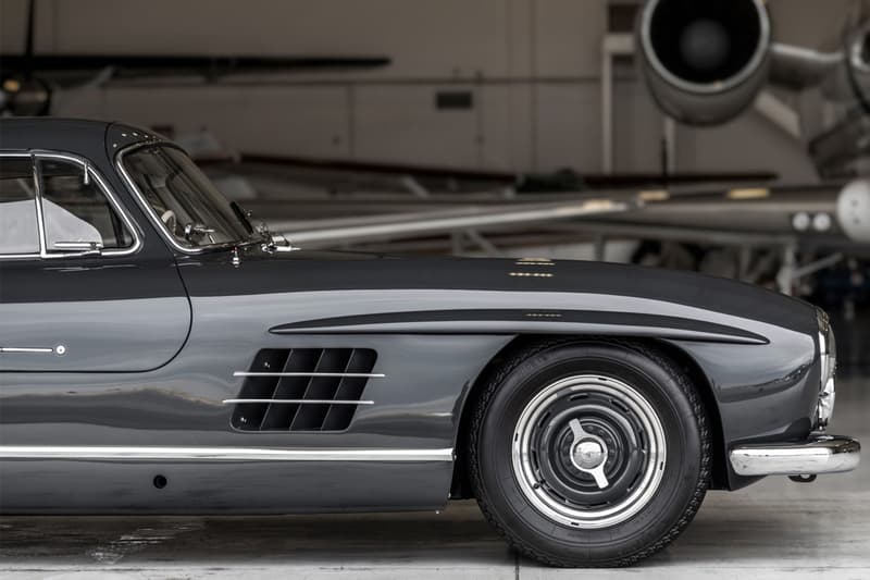 1956 Mercedes-Benz 300SL Gullwing Bring A Trailer Auction Listing Classic Sports Car Vintage Restoration $1.35 Million USD Sale "Graphite Gray" Coupe Merc'