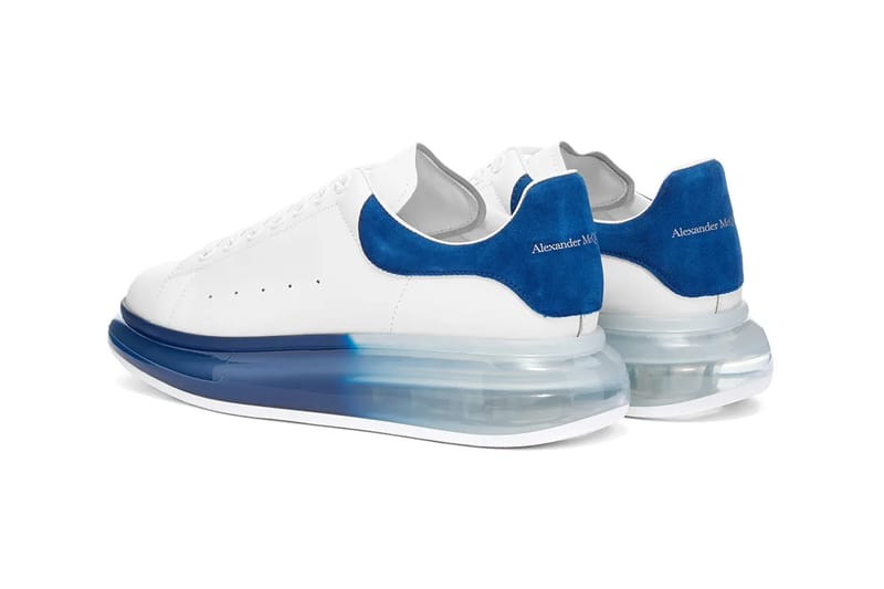 alexander mcqueen sneakers blue and white