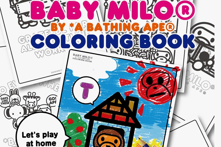 A BATHING APE Drops Digital Baby Milo Coloring Book