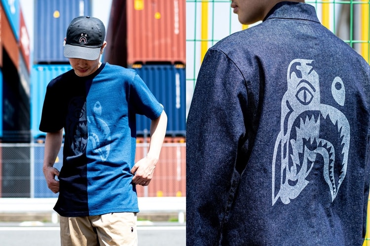 A Bathing Ape Pits Shark Against Tiger in New Indigo-Dyed Capsule