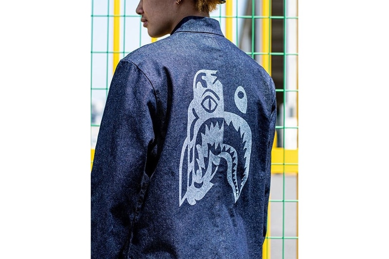 A Bathing Ape bape Shark Tiger Indigo dye Dyed Capsule collection japan blue tee t shirt hat hoodie jacket coat summer 2020