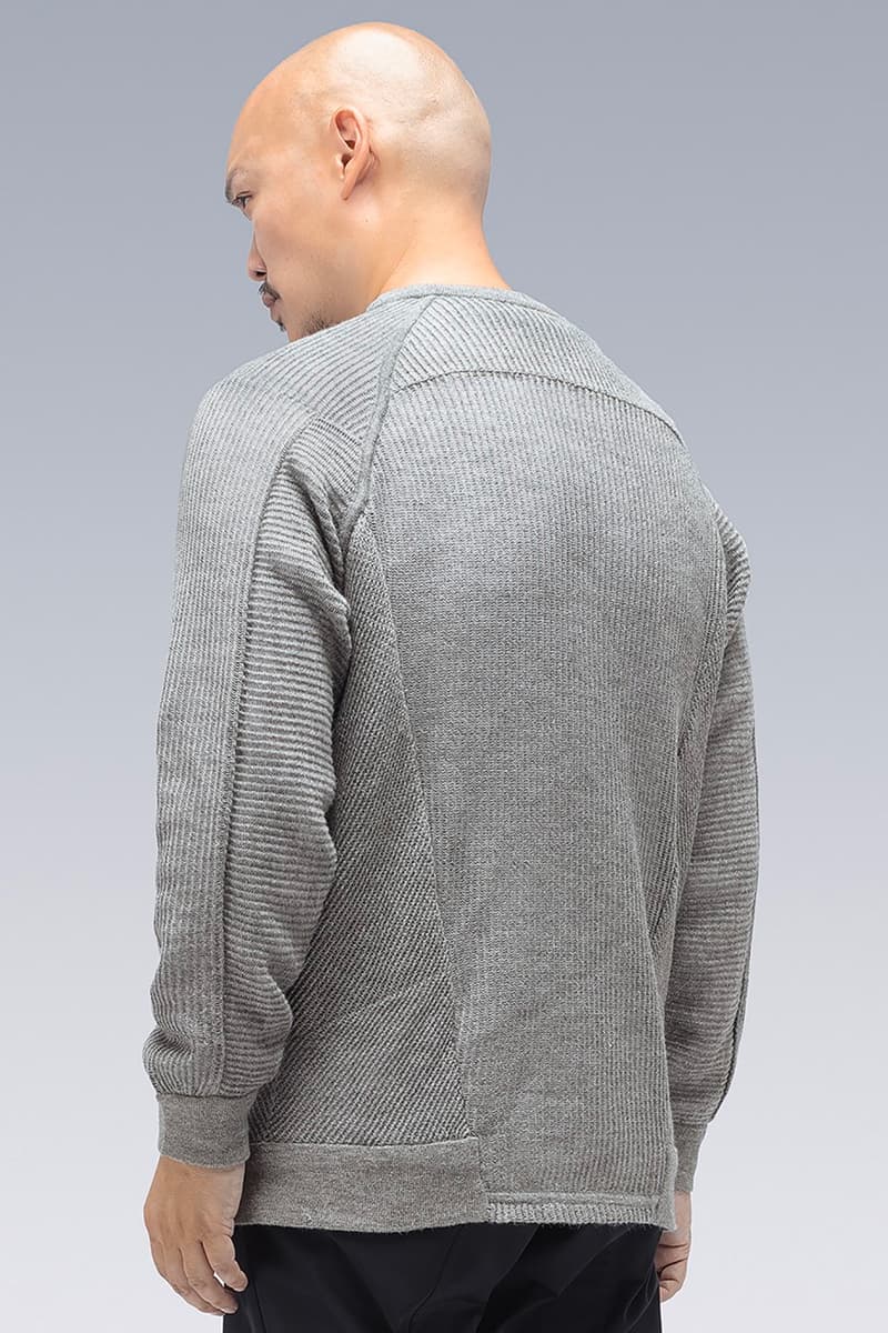 acronym S23-AK and C1-AM Sweatshirts Release Info C1-AM CASHLLAMA SILK MESH CREWNECK SWEATSHIRT S23-AK CASHLLAMA LONG SLEEVE SWEATER errolson hughes ACRNM