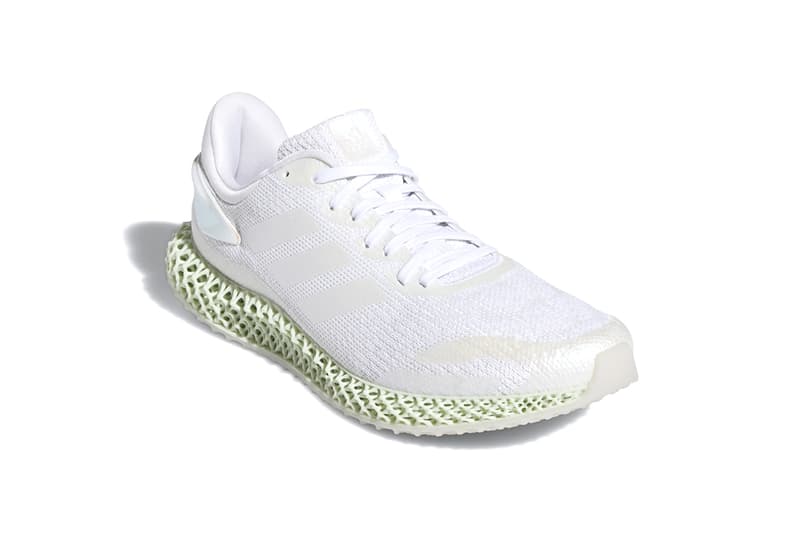 adidas 4D Run 1 0 Cloud White triple FW1229 menswear streetwear footwear shoes sneakers runners trainers spring summer 2020 collection three stripes 