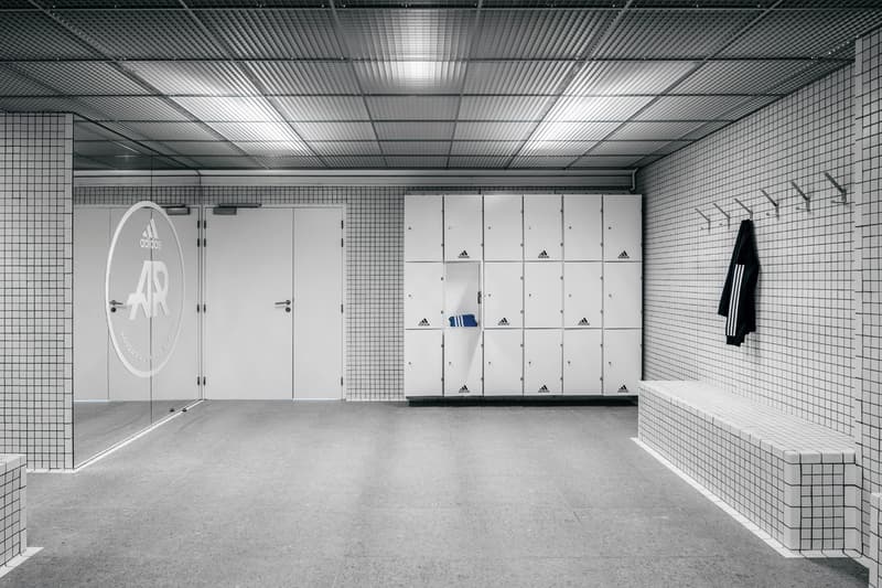 adidas INSEP Space Ubalt Architectes Design National Institute of Sport Expertise, and Performance Architecture Blue White Tiles Athletes Living House paris france training facity gym