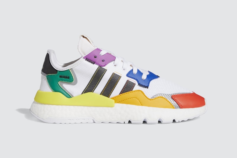 adidas nite jogger pride pack fy9023 cloud white core black silver metallic green yellow orange red blue purple flag official release date info photos price store list