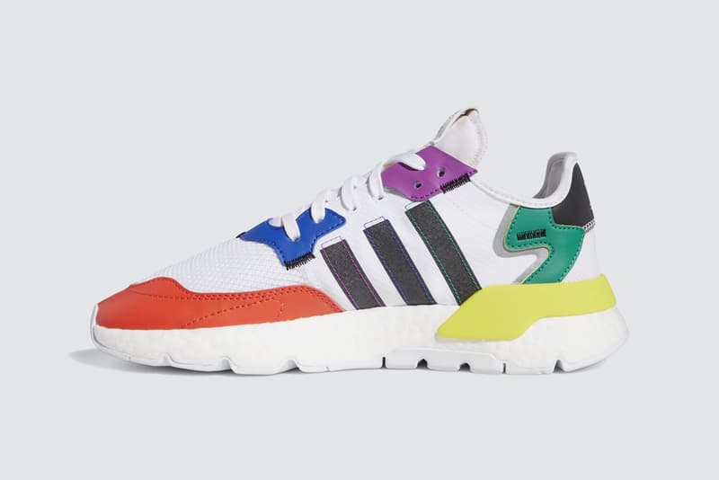 adidas nite jogger pride pack fy9023 cloud white core black silver metallic green yellow orange red blue purple flag official release date info photos price store list