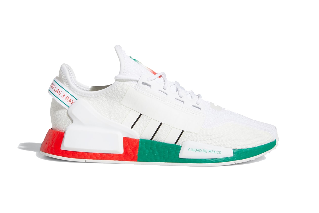 adidas originals foot locker nmd r1 v2 mexico city white red green fy1160 release date info photos price