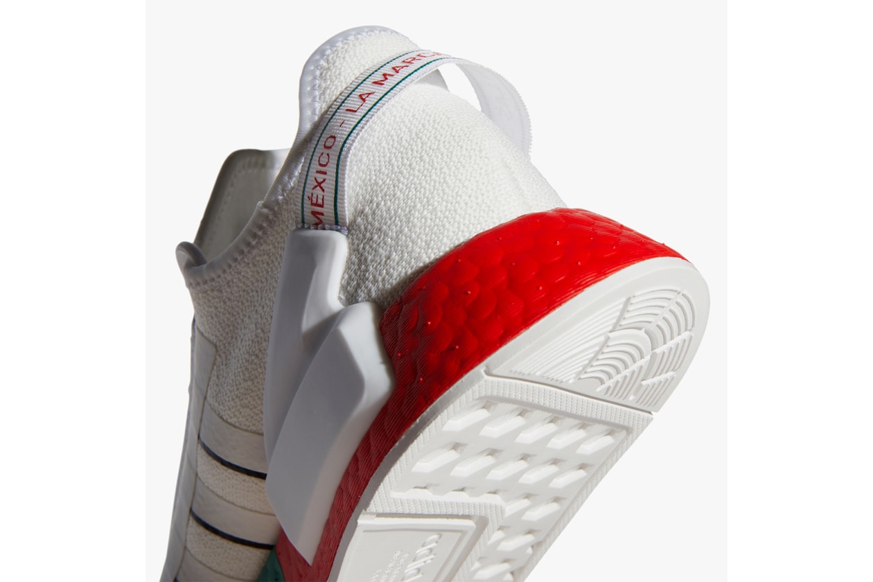 adidas originals foot locker nmd r1 v2 mexico city white red green fy1160 release date info photos price