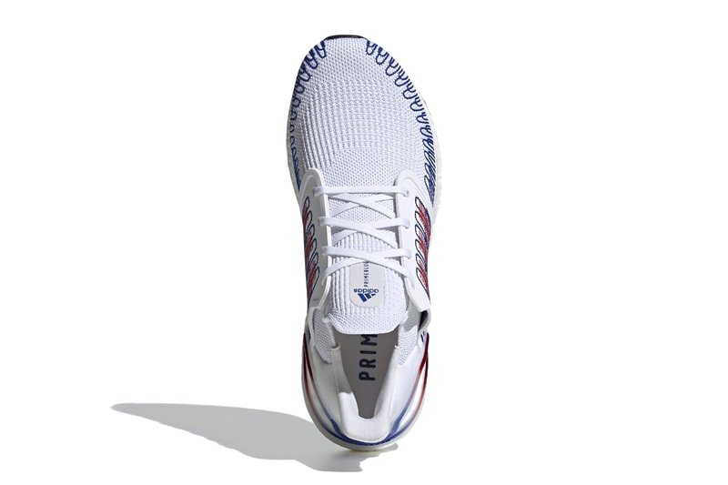 adidas running ultraboost 20 cloud white scarlet royal blue EG0712 official release date info photos price store list