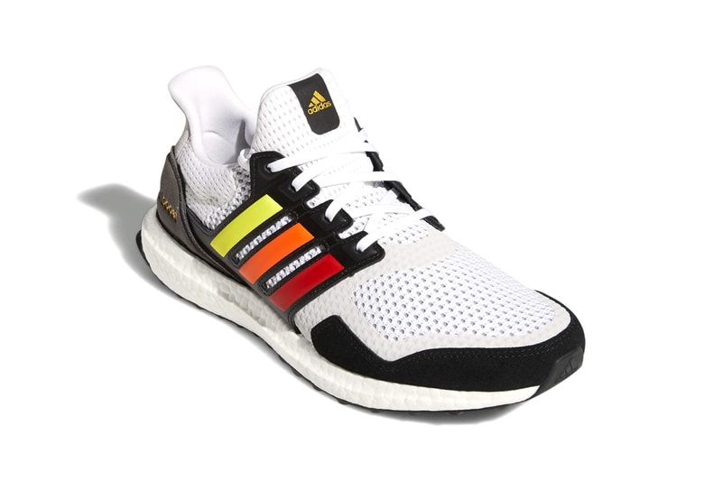 adidas ultraboost s and l pride 2020 cloud white core black gold metallic rainbow stripes yellow orange red blue purple green FY5347 release date info photos price