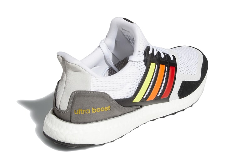 adidas ultraboost s and l pride 2020 cloud white core black gold metallic rainbow stripes yellow orange red blue purple green FY5347 release date info photos price
