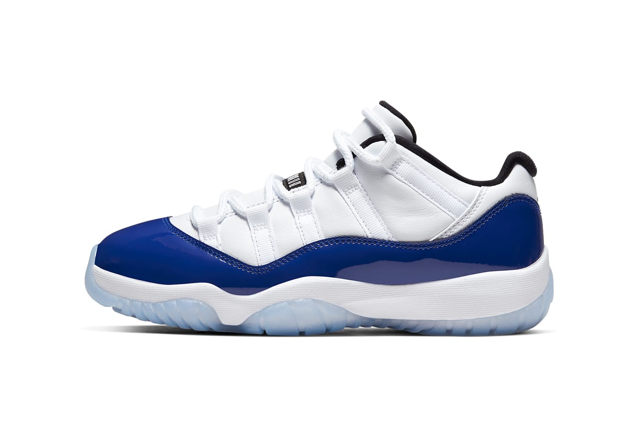 white and blue 11s low