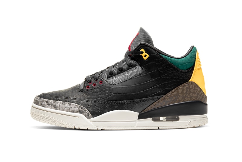 air jordan brand 3 animal instinct 2 0 black multi color sail green yellow red CV3583 003 release date info photos price store list