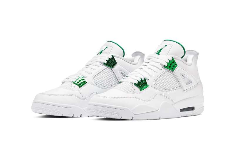 air jordan brand 4 white metallic silver pine green CT8527 113 release date info photos price store list