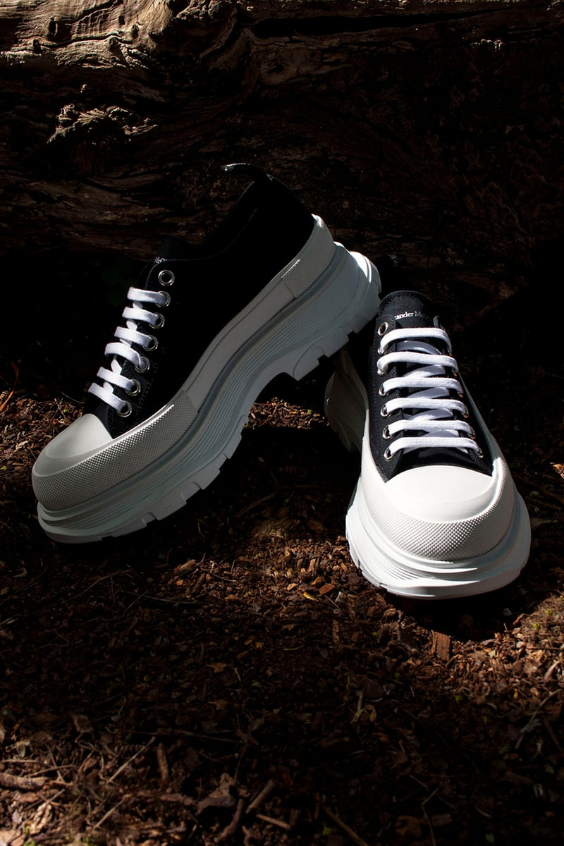 Alexander McQueen's Tread Slick Sneaker Line Spotlighted in Nature