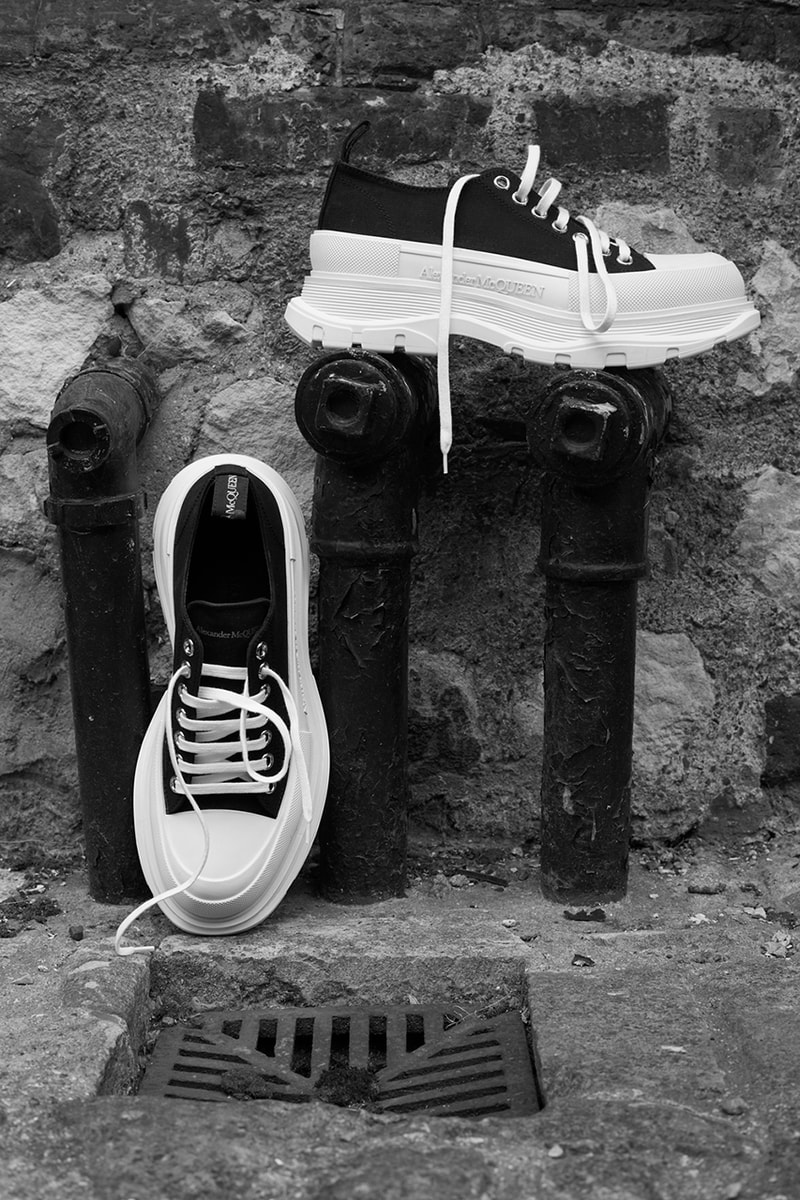 Alexander McQueen Tread Slick Boots & Lace Up Sneakers Release Information Closer Look Lookbooks Campaign Photography #McQueenCreators Nature project