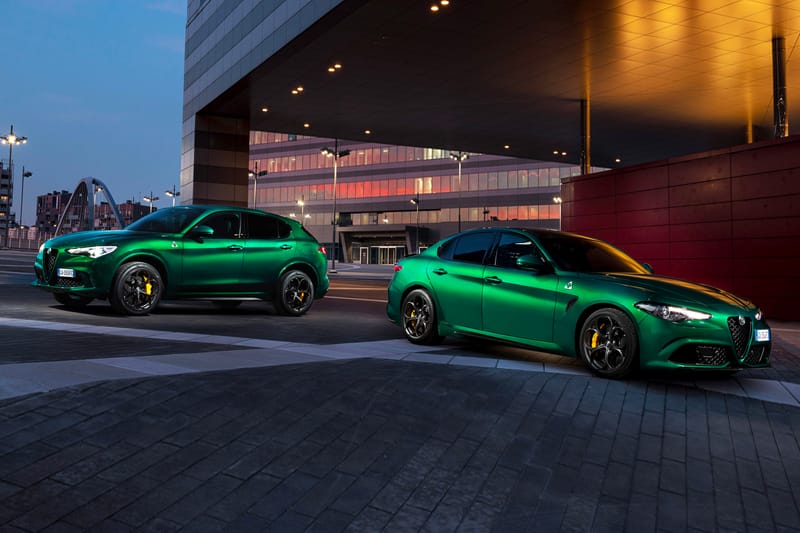 Alfa Romeo Reveals Europe-Exclusive Giulia and Stelvio Quadrifoglio in Montreal Green