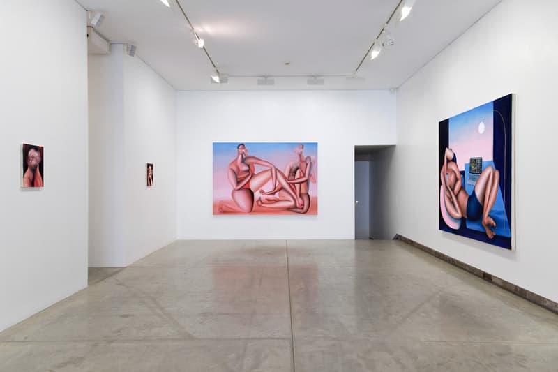 Alvin Ong "Long Distance" Exhibition Yavuz Gallery Sydney Oil Paintings Figures Isolation Displacement Faceless Surreal