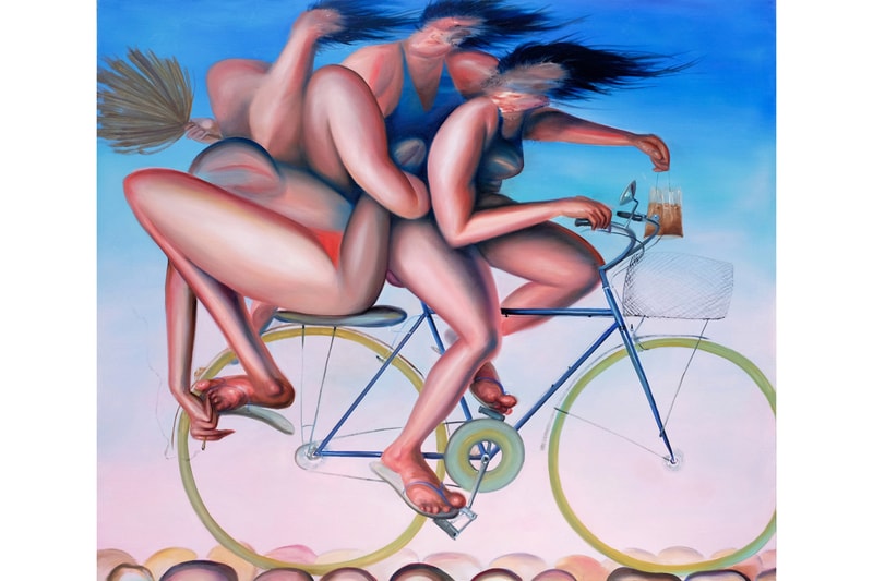 Alvin Ong "Long Distance" Exhibition Yavuz Gallery Sydney Oil Paintings Figures Isolation Displacement Faceless Surreal 
