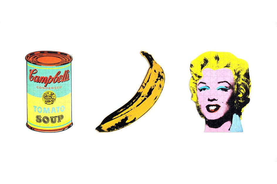 Andy Warhol's Puzzle Three-Pack Marilyn Campbell's Soup Can Banana Modern Artist New York Uncrate puzzles home design 