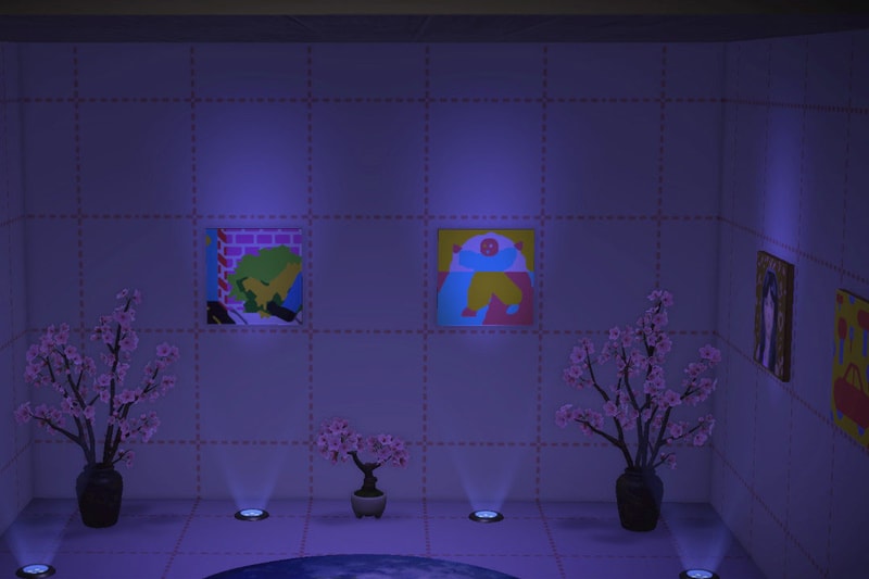 animal crossing painting exhibition Lothlorien Island txtbooks artworks