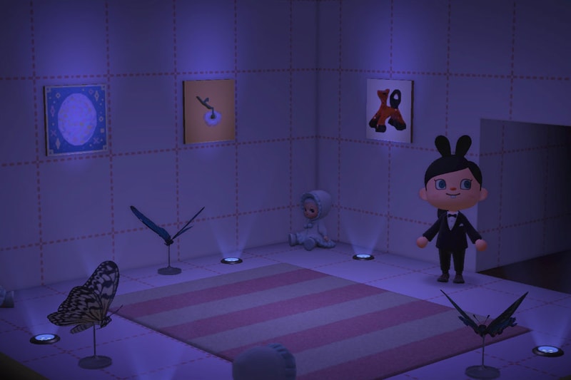 animal crossing painting exhibition Lothlorien Island txtbooks artworks