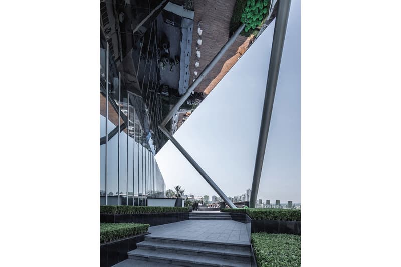 AOE Architects One Sino Park Building Chongqing China Mountains Deconstructivist Building Cliffside