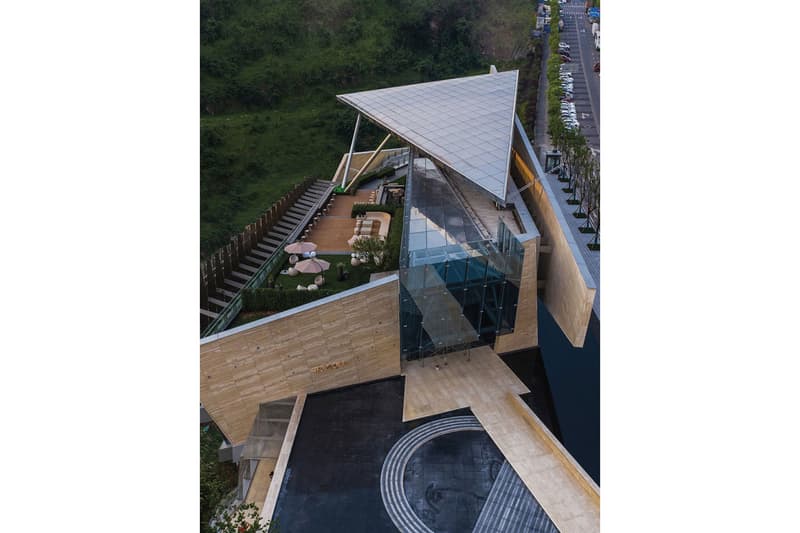 AOE Architects One Sino Park Building Chongqing China Mountains Deconstructivist Building Cliffside 