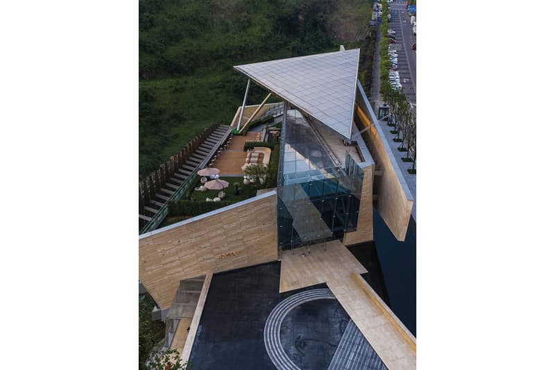 AOE Architects One Sino Park Building Chongqing China Mountains Deconstructivist Building Cliffside