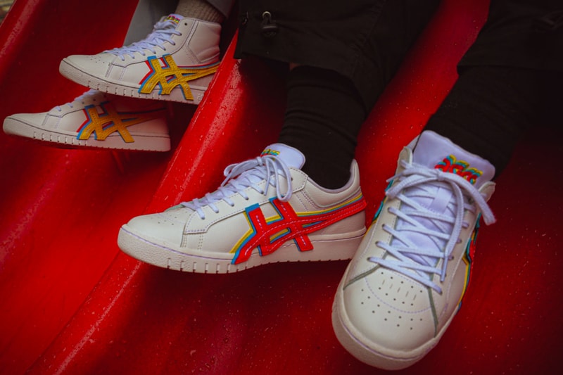 atmos ASICS GEL PTG 3 STRAND low top high cut shoes footwear menswear streetwear trainers runners sneakers spring summer 2020 collection kicks yellow blue red