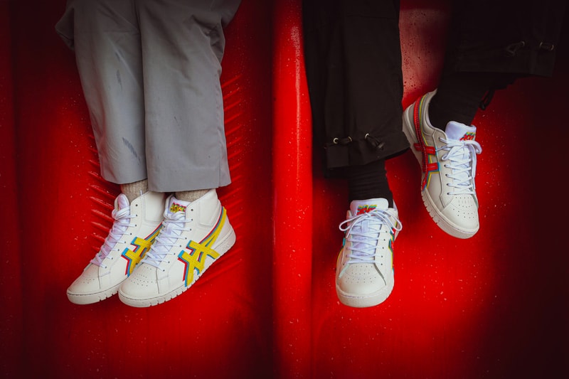 atmos ASICS GEL PTG 3 STRAND low top high cut shoes footwear menswear streetwear trainers runners sneakers spring summer 2020 collection kicks yellow blue red