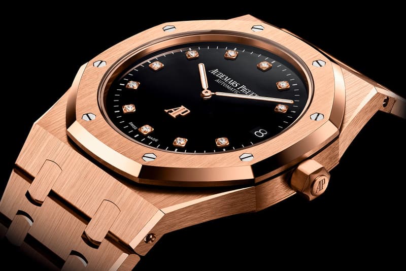 Audemars Piguet Pink Gold 950 Platinum Royal Oak 15206pt 15207or AP gold Diamond Gerald Genta Swiss Made Grand Tapisserie Calibre 2121