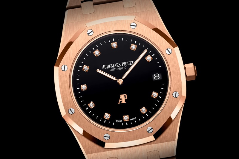 Audemars Piguet Pink Gold 950 Platinum Royal Oak 15206pt 15207or AP gold Diamond Gerald Genta Swiss Made Grand Tapisserie Calibre 2121