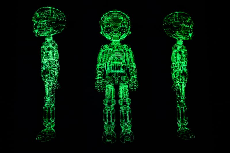 bait x astro boy atom project glow in the dark skateboard deck set of three triptych skate skateboards 