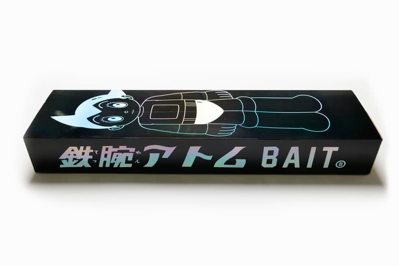 bait x astro boy atom project glow in the dark skateboard deck set of three triptych skate skateboards 