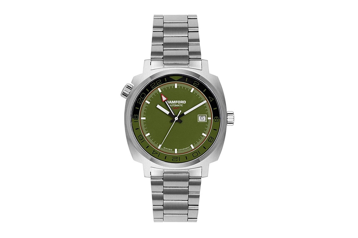 Bamford Watch Department Army Green GMT Release Watches Dual Time wristwatches George Bamford army green Sellita