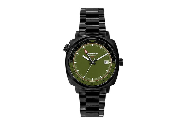 Bamford Watch Department Army Green GMT Release Watches Dual Time wristwatches George Bamford army green Sellita