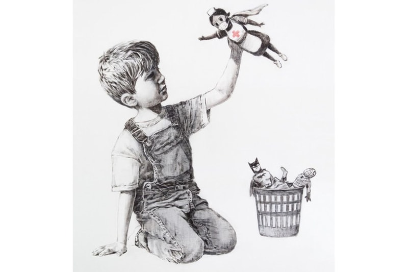 banksy game changer artwork nhs coronavirus covid auction charity
