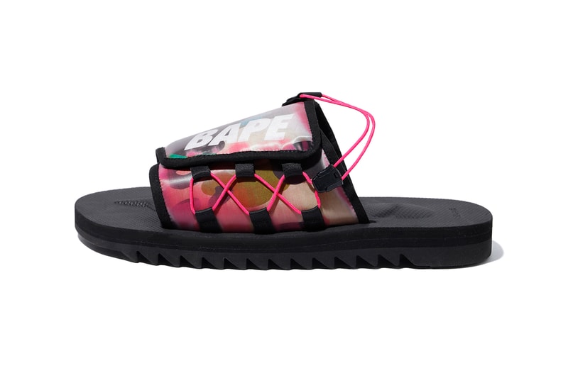 BAPE x Suicoke SS20 DAO Sandal Collaboration moto spring summer 2020 kids sizes adult may 23 release date price holographic lenticular