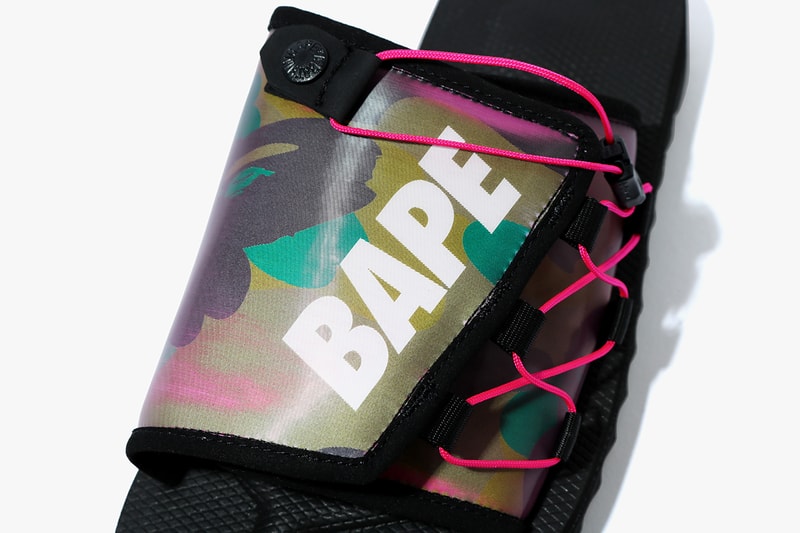 BAPE x Suicoke SS20 DAO Sandal Collaboration moto spring summer 2020 kids sizes adult may 23 release date price holographic lenticular