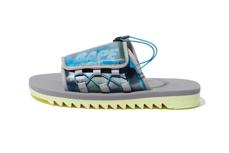 BAPE x Suicoke SS20 DAO Sandal Collaboration moto spring summer 2020 kids sizes adult may 23 release date price holographic lenticular